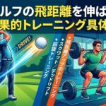 ゴルフの飛距離アップトレーニング記事のトップページ画像