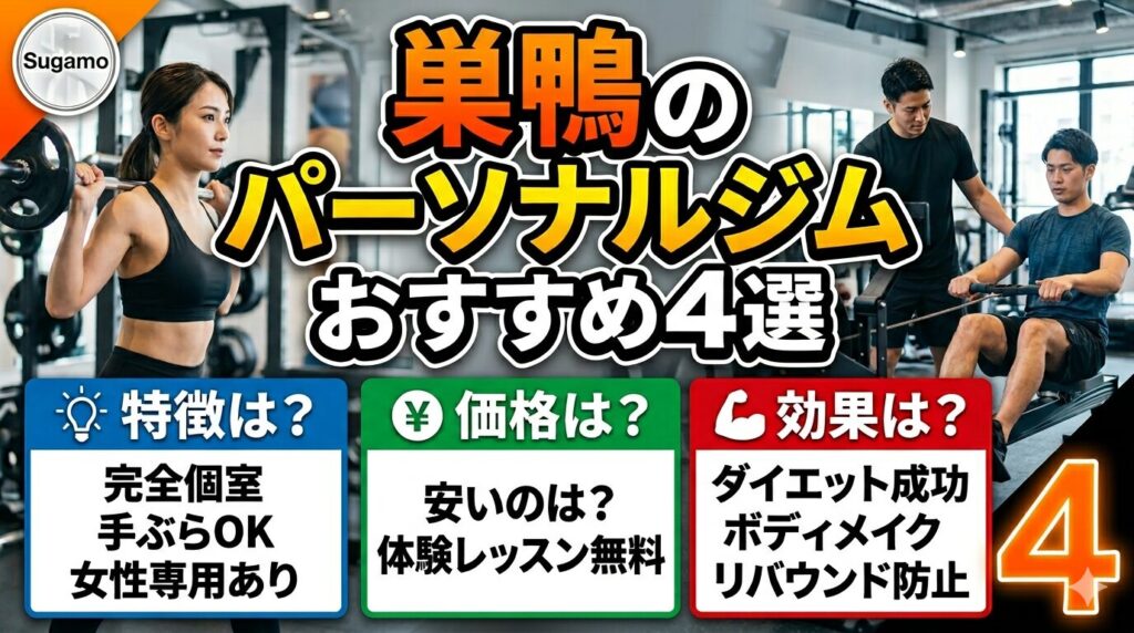 巣鴨のパーソナルジム4選